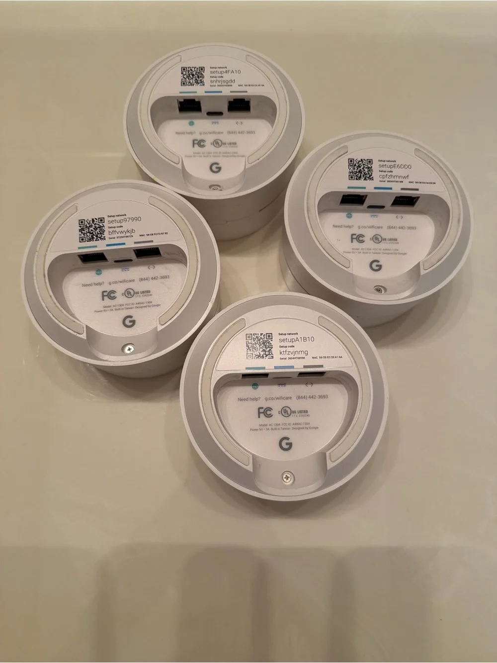 Google AC1200 Mesh WiFi Router System for Whole Home Coverage, 4 pack